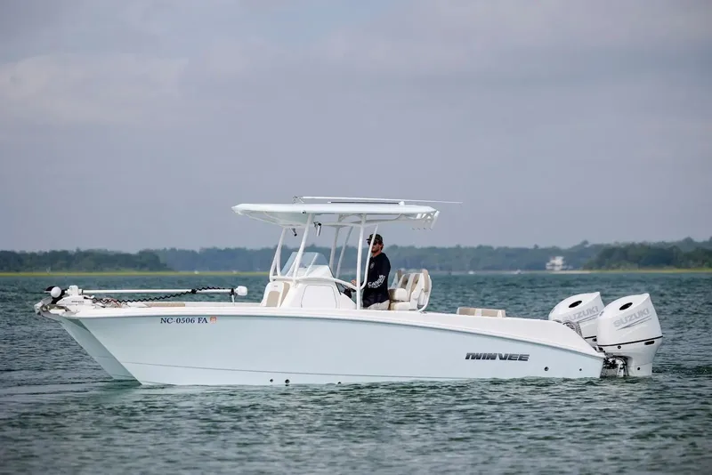 The Image of 2023 Twin Vee 240 GFX boat on calm water. - 0