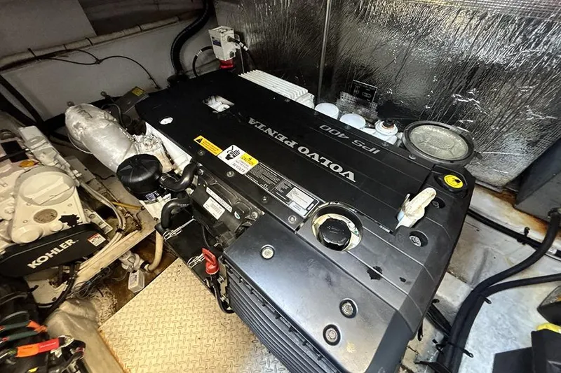 Slide: The Image of Engine room of 2016 Cruisers Yachts 390 Express Coupe with Volvo Penta IPS 400 engine. - 9