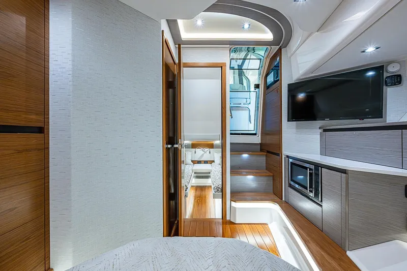 Slide: The Image of Luxurious interior of 2024 Tiara Yachts 48 LS, featuring modern design and amenities. - 33