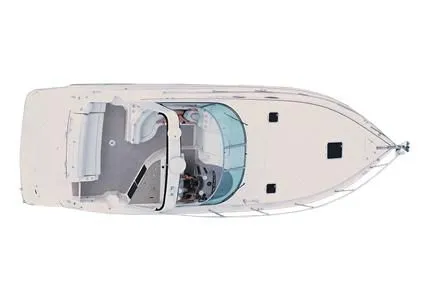 Slide: The Image of Aerial view of a 2005 Rinker Fiesta Vee 342 boat. - 19