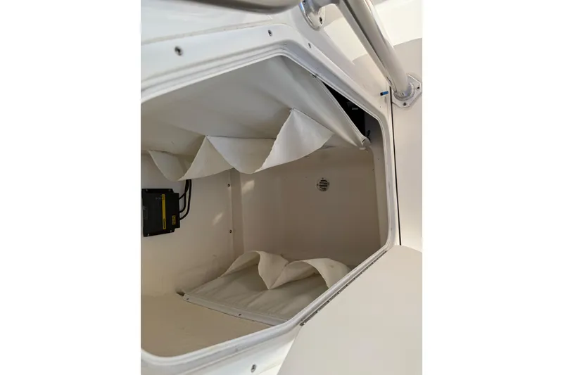 Slide: The Image of 2017 Key West 219 FS boat storage compartment interior view. - 48