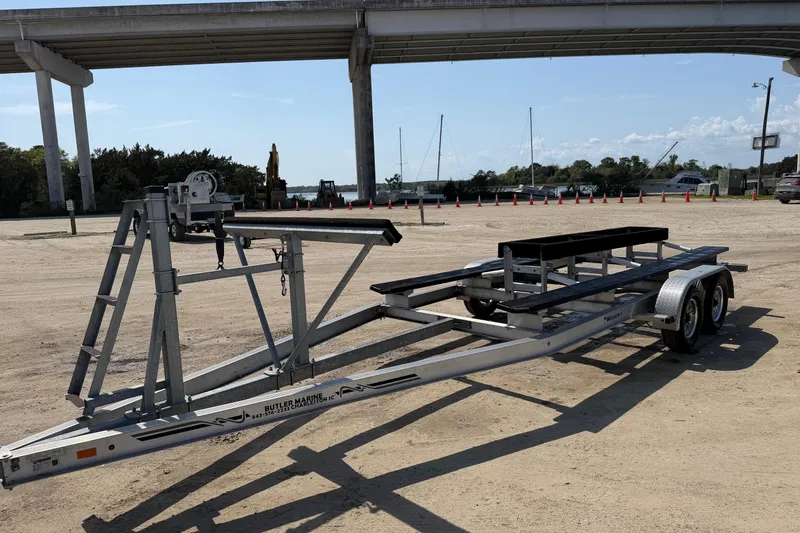 Slide: The Image of Boat trailer parked under bridge, designed for 2019 World Cat 230 CC. - 71