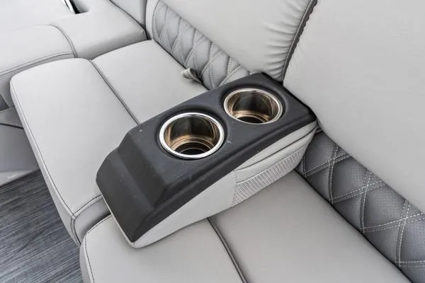 Slide: The Image of 2023 Bennington QX 25 QXSBA boat seat with dual cup holders. - 8