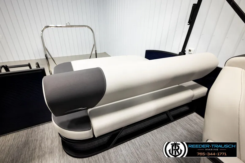 Slide: The Image of 2026 Bennington 22 SSBSF boat interior with sleek seating design. - 21