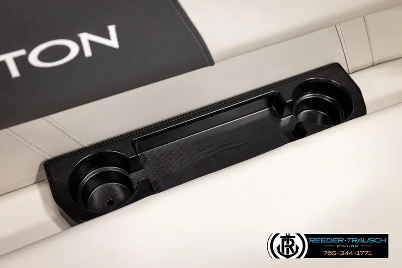 Slide: The Image of Cup holders and storage on 2026 Bennington 22 SSBSF boat seat. - 47