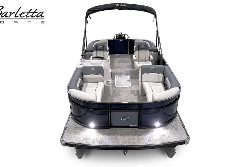 Slide: The Image of 2026 Barletta Sanza pontoon boat with spacious seating and sleek design. - 6