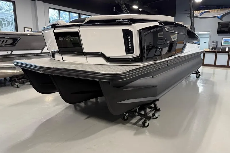 The Image of 2025 Balise Horizon 24 boat displayed indoors, showcasing sleek design and modern features. - 1