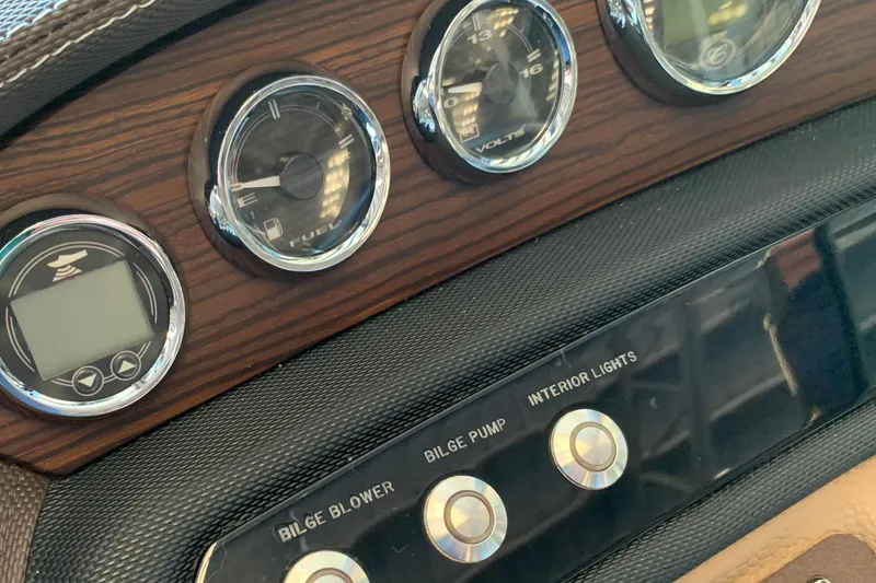 Slide: The Image of Dashboard of a 2015 Cobalt 243 boat. - 32