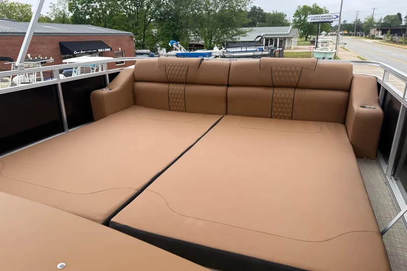 Slide: The Image of Luxurious seating on 2026 Avalon Catalina Cruise Funship, showcasing spacious comfort and elegant design. - 33