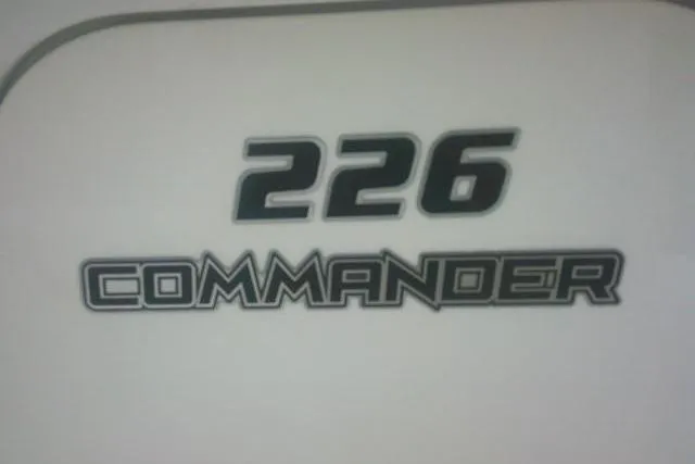 Slide: The Image of Sea Fox 226 Commander 2014 model logo on boat surface. - 21
