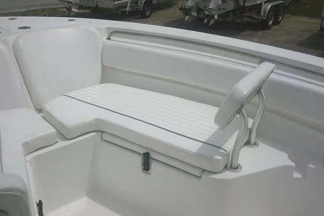Slide: The Image of 2014 Sea Fox 226 Commander boat interior seating area. - 23