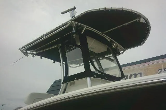 Slide: The Image of 2014 Sea Fox 226 Commander boat with T-top canopy and radar equipment. - 5