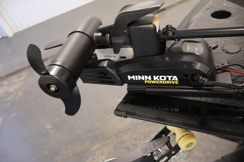 Slide: The Image of Minn Kota PowerDrive trolling motor on 2027 Crestliner 1650 HAWK SC boat. - 17