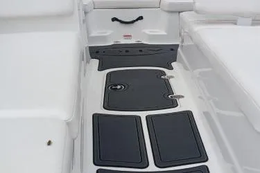 Slide: The Image of 2024 Tahoe T16 boat interior with sleek seating and non-slip flooring. - 3