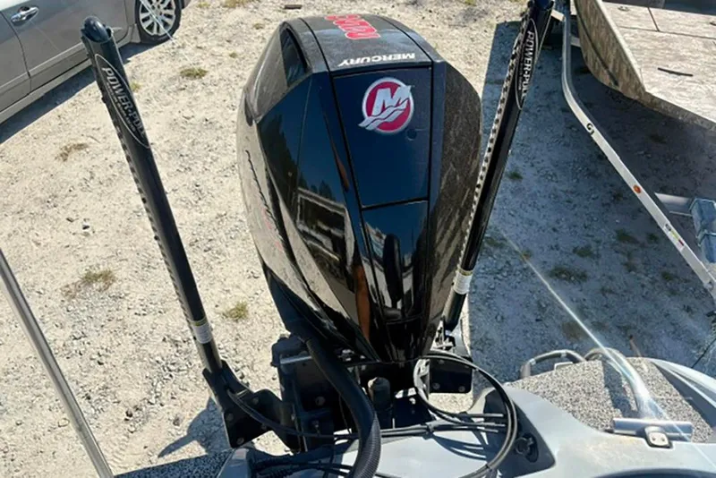 Slide: The Image of 2022 Nitro Z20 boat with Mercury outboard motor and Power-Pole anchors. - 11