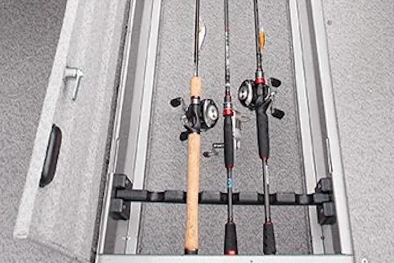 Slide: The Image of Fishing rod storage in 2026 Crestliner 1850 Commander boat. - 11