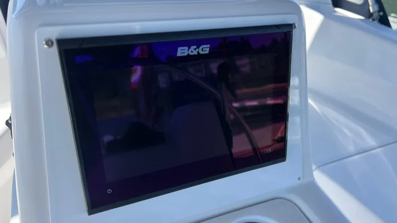 Slide: The Image of B&G navigation system on Hunter 340 sailboat, year 2001. - 45
