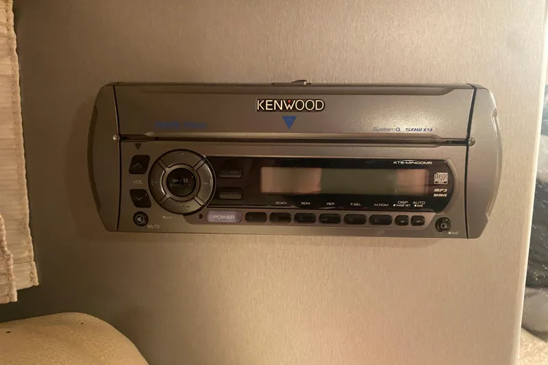 Slide: The Image of Kenwood stereo system in 2007 Formula 310 Sun Sport boat interior. - 30