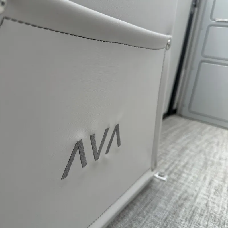 Slide: The Image of Close-up of Avalon QLS25T Excalibur 2026 interior seating. - 23