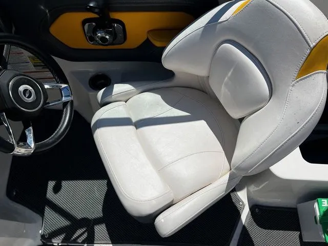 Slide: The Image of Interior of a 2015 Chaparral Vortex 223 VRX with white seat. - 14