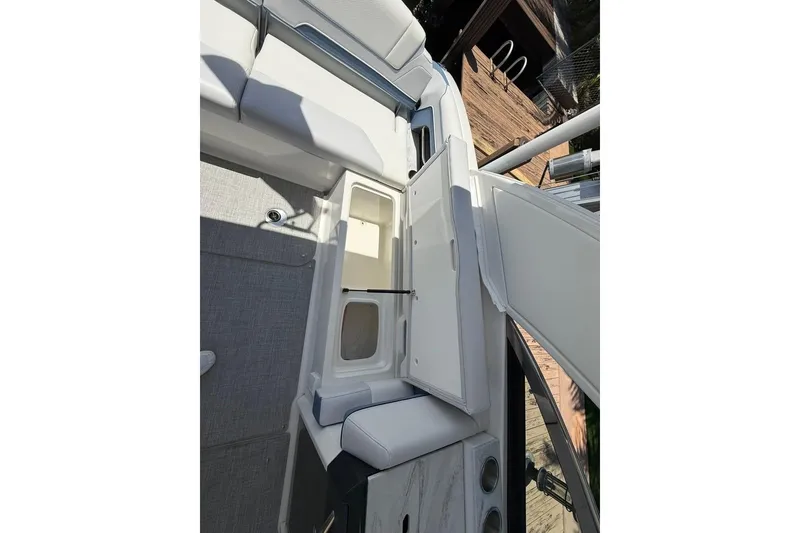 Slide: The Image of Luxury sink setup on 2025 Formula 330 Crossover Bowrider OB boat. - 28