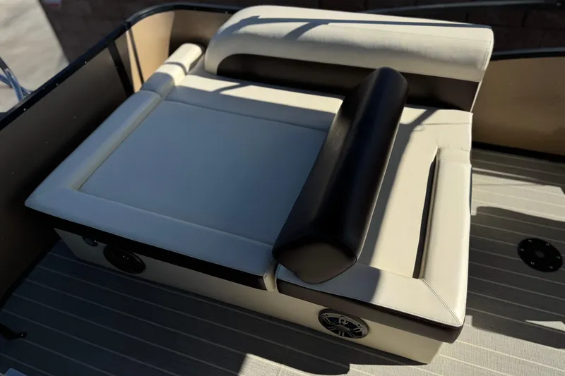 Slide: The Image of Luxurious seating on 2023 Lexington 623 ST Xtreme boat, featuring premium upholstery. - 20