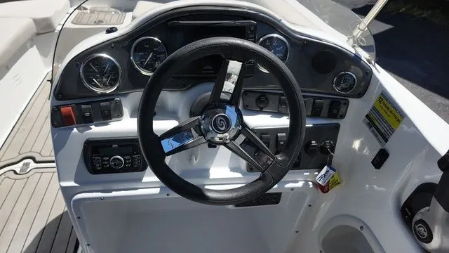 Slide: The Image of Dashboard of a 2019 Hurricane SS 202 I/O boat. - 15