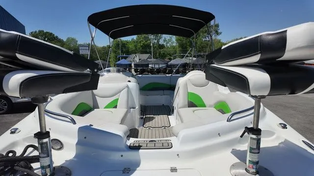 Slide: The Image of 2019 Hurricane SS 202 I/O boat with seating area and sunshade. - 9