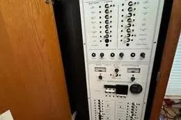 Slide: The Image of Electrical control panel inside a 1998 Silverton 372 Motor Yacht. - 27