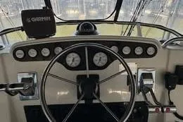 Slide: The Image of Helm of 1998 Silverton 372 Motor Yacht with Garmin navigation system. - 8