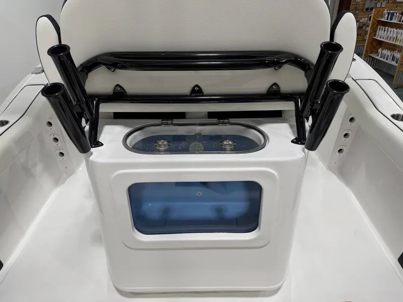 Slide: The Image of Tidewater 232 CC Adventure 2026 with rod holders and livewell. - 18