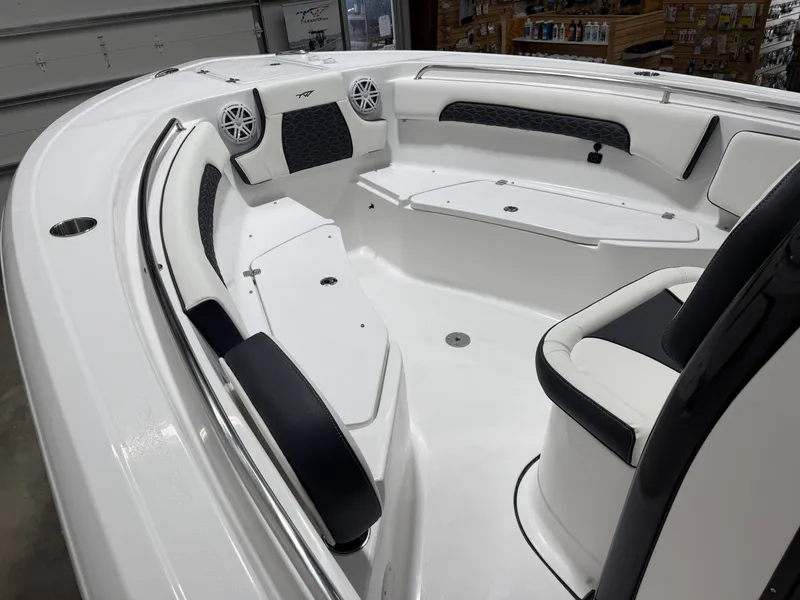 Slide: The Image of Interior view of 2026 Tidewater 232 CC Adventure boat. - 8