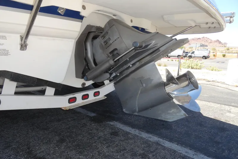 Slide: The Image of Rear view of a 2003 Chaparral 220 SSi boat with Volvo Penta outdrive. - 21