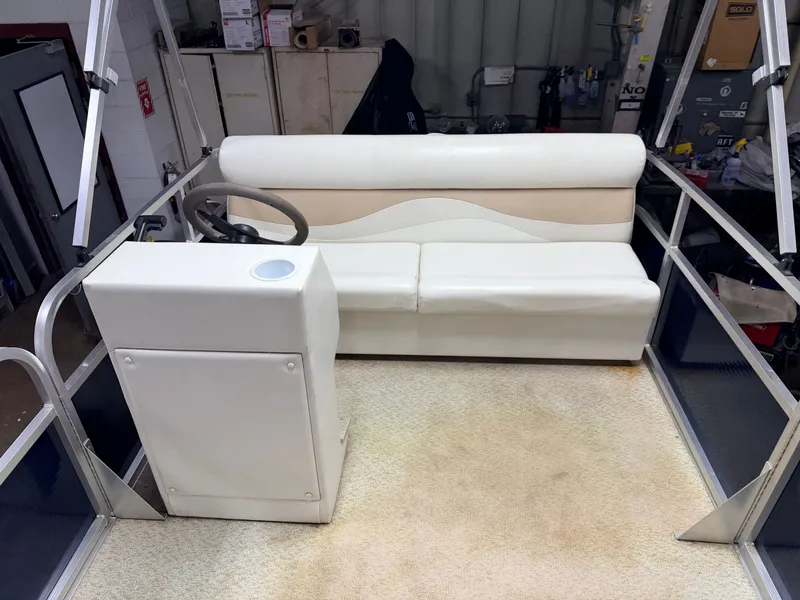 Slide: The Image of Interior of a 2019 Forester 14' Fish n Fun Pontoon. - 5