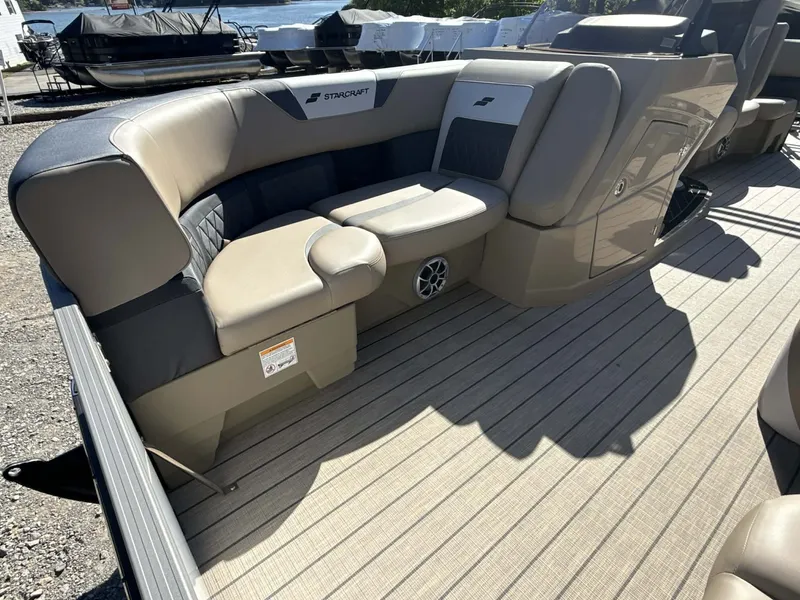 Slide: The Image of Interior of 2026 Starcraft SLS-1 R with beige seating. - 24