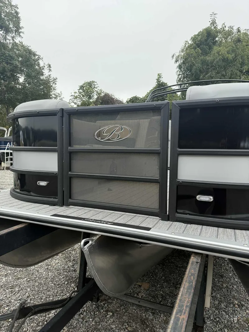Slide: The Image of 2026 Bentley Pontoons Legacy 223 Navigator on trailer. - 6