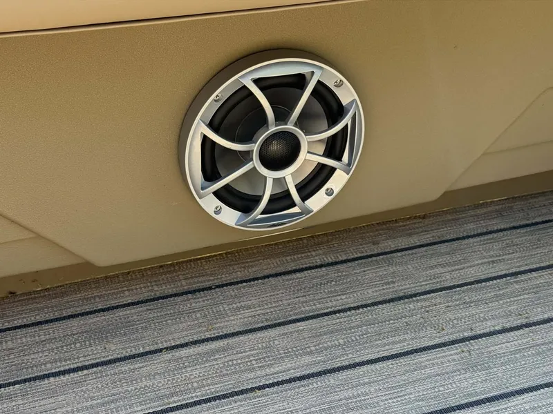 Slide: The Image of Speaker on Sylvan L-3 Party Fish 2025 boat. - 46