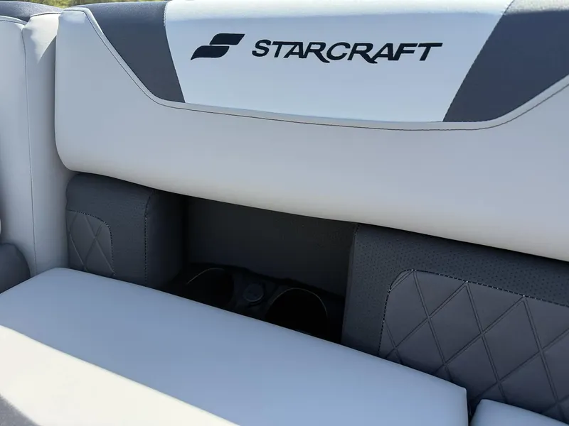 Slide: The Image of Close-up of Starcraft SLS-3 DL DH Bar 2026 seating upholstery. - 14