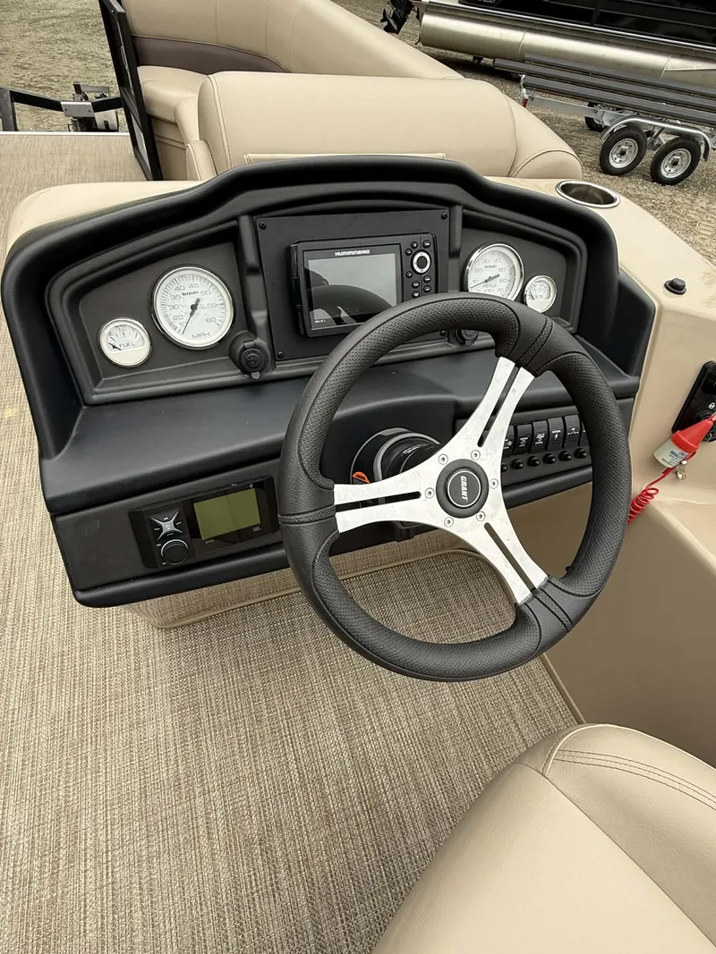 Slide: The Image of Dashboard of Bentley Pontoons Legacy 243 Swingback 2023. - 7