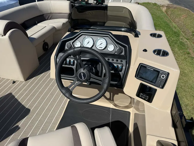Slide: The Image of Interior view of Bentley Pontoons Legacy 223 Navigator 2026. - 13