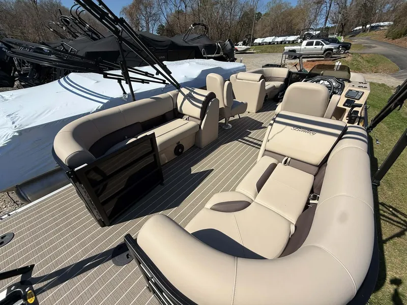 Slide: The Image of Interior view of Bentley Pontoons Legacy 223 Navigator 2026. - 14