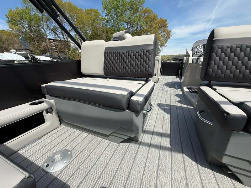 Slide: The Image of Interior of 2026 Sylvan L-3 RLZ with luxurious seating. - 21