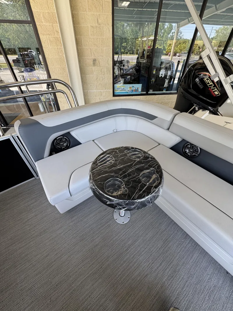 Slide: The Image of Interior of Sweetwater SW2086CSE boat, modern design, 2026 model. - 15