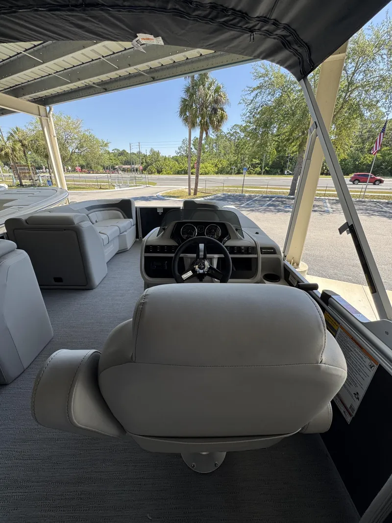 Slide: The Image of Interior view of Sweetwater SW2086CSE boat, model year 2026. - 26