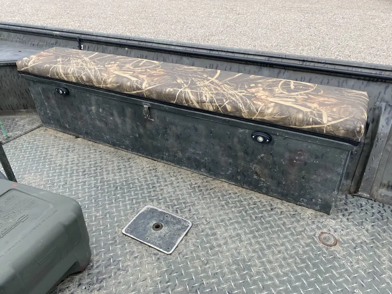 Slide: The Image of 2017 War Eagle 542FLD Sportsman with camo bench seat. - 7