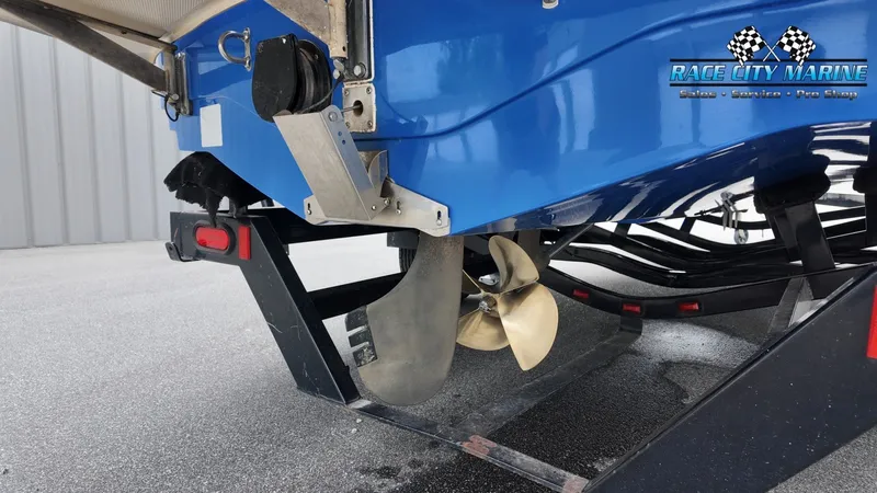 Slide: The Image of Rear view of a 2007 Correct Craft 236TE boat on a trailer. - 9