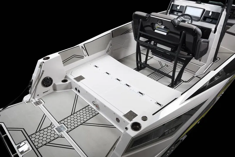 Slide: The Image of Interior of a 2019 Scarab 255 Open ID boat, modern design. - 31