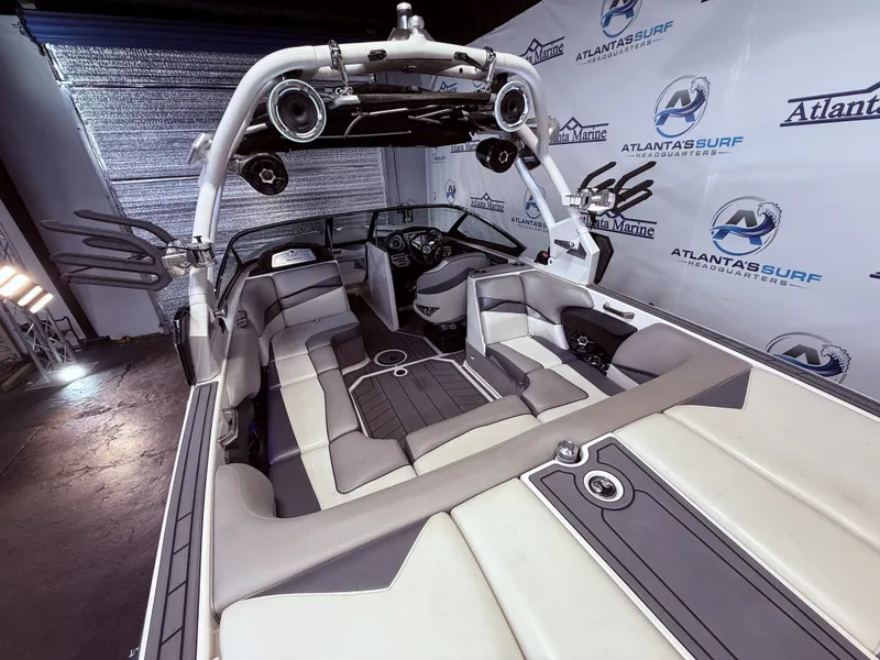 Slide: The Image of Interior of a 2014 Supra SC350 boat, Atlanta Surf Headquarters. - 10