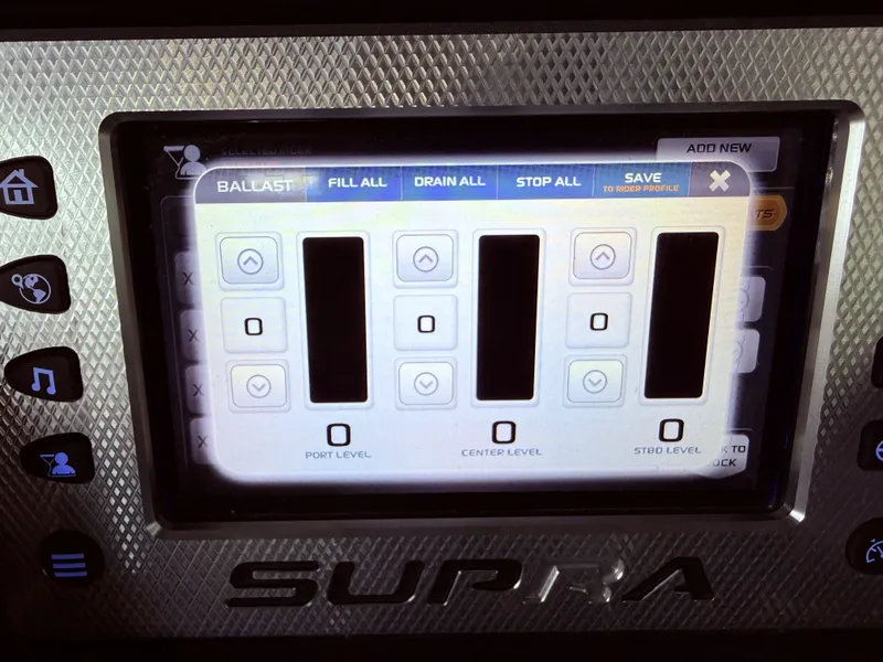 Slide: The Image of 2014 Supra SC350 ballast control system on touchscreen display. - 24