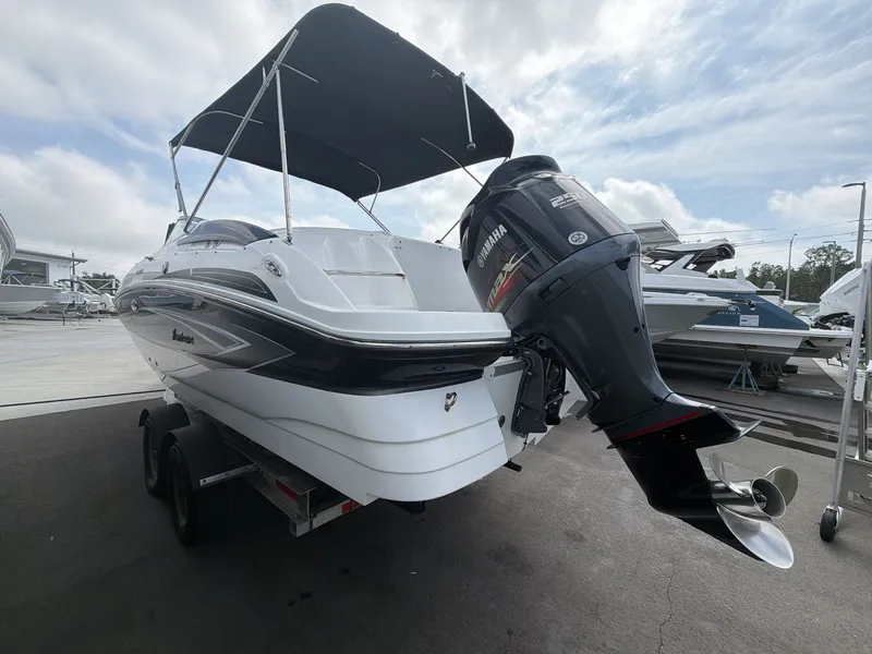 Slide: The Image of 2020 Hurricane 2400 SD boat with Yamaha outboard motor. - 5